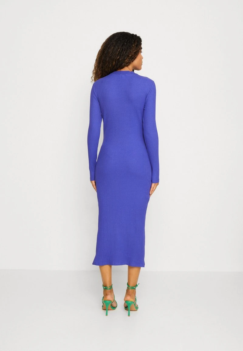 Even&Odd CIRC LONG SLEEVES MIDI HIGH SLIT DRESS - Strickkleid - Blue 5 Even&Odd CIRC LONG SLEEVES MIDI HIGH SLIT DRESS - Strickkleid - Blue – Bild 3