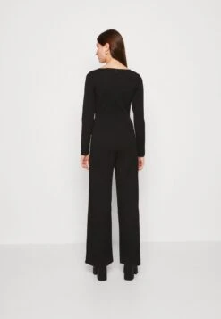 Even&Odd WIDE LEG LONG SLEEVES BODICE - Jumpsuit - Black -Even&Odd 140190e89ff341bc987966744030075d