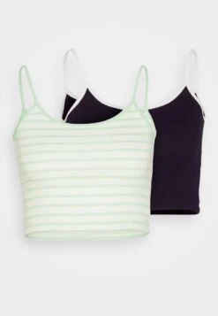 Even&Odd MULTI ROUND NECK 2 PACK - Top - Blue/white -Even&Odd 16e95ba23cd4439794049f9555b18574