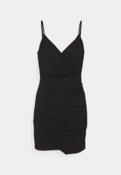Even&Odd STRAPPY WARP MINI BODYCON PUNTO DRESS - Etuikleid - Black -Even&Odd 1aeeda312fb442ac8b5f0195c9f35d52