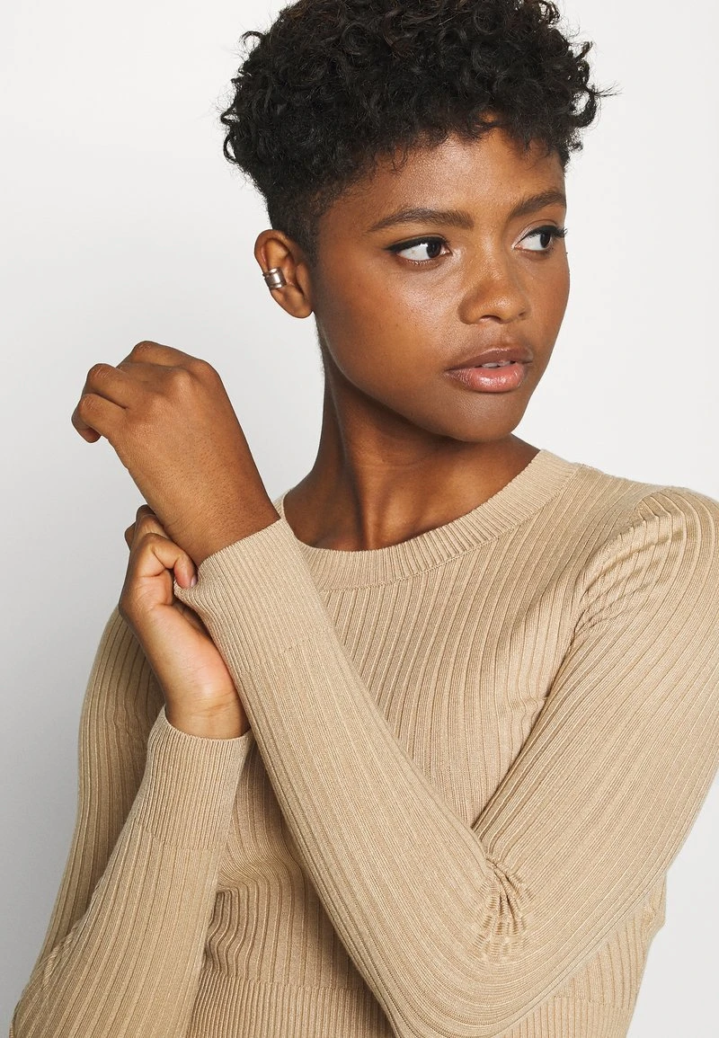 Even&Odd 2 PACK - Strickpullover - Black/sand 8 Even&Odd 2 PACK - Strickpullover - Black/sand – Bild 6