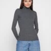 Even&Odd Strickpullover - Mottled Dark Grey -Even&Odd 36884174b4ef42848c620210729a831f