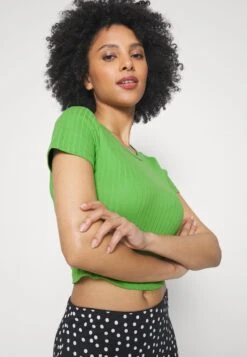 2 PACK - T-Shirt Basic - Black/green -Even&Odd 3bc228c6c7de4e5998905faa54f19356