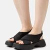 Even&Odd Plateausandalette - Black