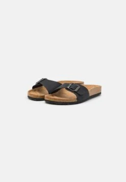 Even&Odd Pantolette Flach - Black -Even&Odd 4f54a9e439b64c64939ca595f53bbba4