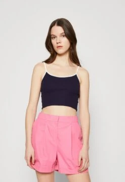 Even&Odd MULTI ROUND NECK 2 PACK - Top - Blue/white -Even&Odd 6fddab0b73e94791905bb792354db121