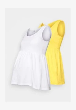 2 PACK - Top - White/yellow 13 2 PACK - Top - White/yellow -Even&Odd 70497ead872143be9360b1d28b71d356