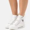 Even&Odd LOVE - Sneaker High - White/black -Even&Odd 7fadc350d4c5495fb356d9ee9c8fdc91