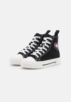 Even&Odd LOVE - Sneaker High - Black/pink 10 Even&Odd LOVE - Sneaker High - Black/pink -Even&Odd 851d25aee7f54a65add9c266203ec9f8