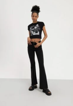 Even&Odd T-Shirt Print - Black -Even&Odd 92323276fdaa49869ca52a196e5249bd