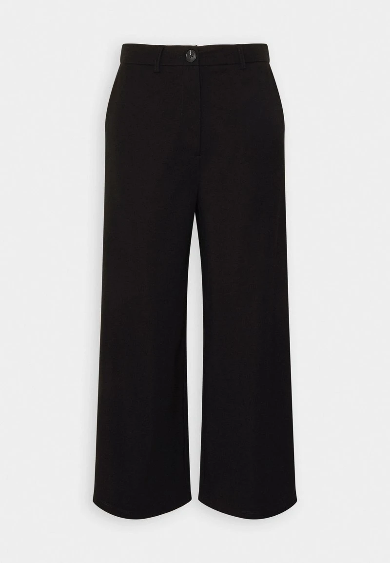 Even&Odd TAILORED WIDE LEG CULOTTE - Stoffhose - Black 3 Even&Odd TAILORED WIDE LEG CULOTTE - Stoffhose - Black