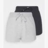2 PACK - Shorts - Black - Light Grey -Even&Odd b1a822f837314bada498a063e7d02bcc