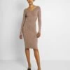 Even&Odd V AUSSCHNITT RIPP MINI STRICKKLEID - Etuikleid - Taupe 1 Even&Odd V AUSSCHNITT RIPP MINI STRICKKLEID - Etuikleid - Taupe -Even&Odd b6e492f6b4c746c1a67468d1e7cfaa2f