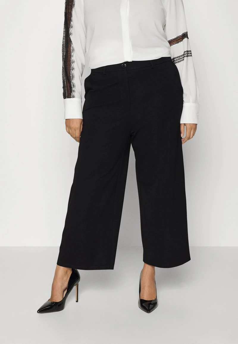 TAILORED WIDE LEG CULOTTE - Stoffhose - Black 3 TAILORED WIDE LEG CULOTTE - Stoffhose - Black