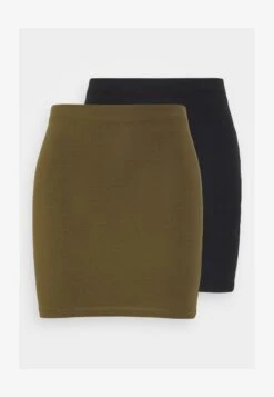 2 PACK - Bleistiftrock - Black/khaki -Even&Odd cd6505136f9441d18d36d80338845f75