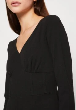 Even&Odd WIDE LEG LONG SLEEVES BODICE - Jumpsuit - Black -Even&Odd d8272963fe164b319e02f27977f90573