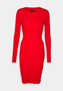 Even&Odd CREW AUSSCHNITT RIPP BASIC BODYCON MINI STRICKKLEID - Etuikleid - Berry -Even&Odd e57b0e4a0d054e27ac65815742c05010