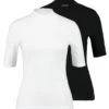 2PACK - T-Shirt Basic - White/black