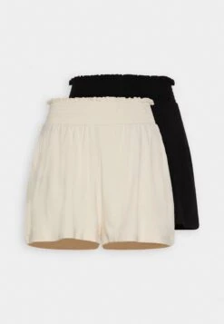 Even&Odd 2 PACK - Shorts - Black/off-white -Even&Odd f5244bbedab94098933c1c3be145ccad