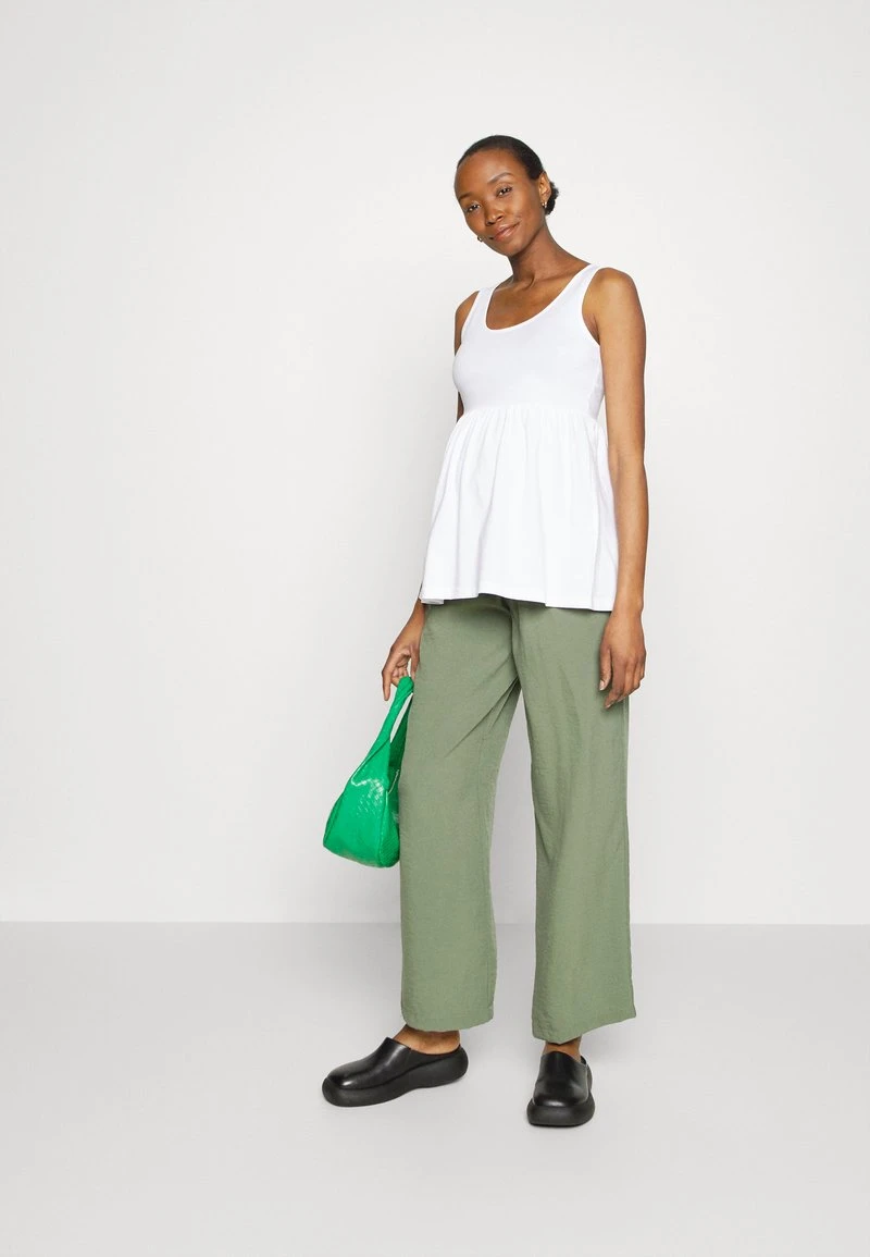 2 PACK - Top - White/yellow 3 2 PACK - Top - White/yellow